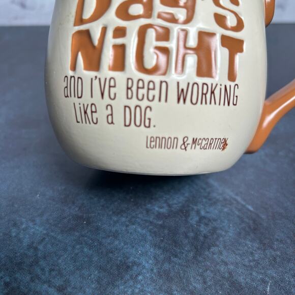 Vintage 90's Hallmark Beatles Hard Days Night Coffee Mug - Picture 5 of 7